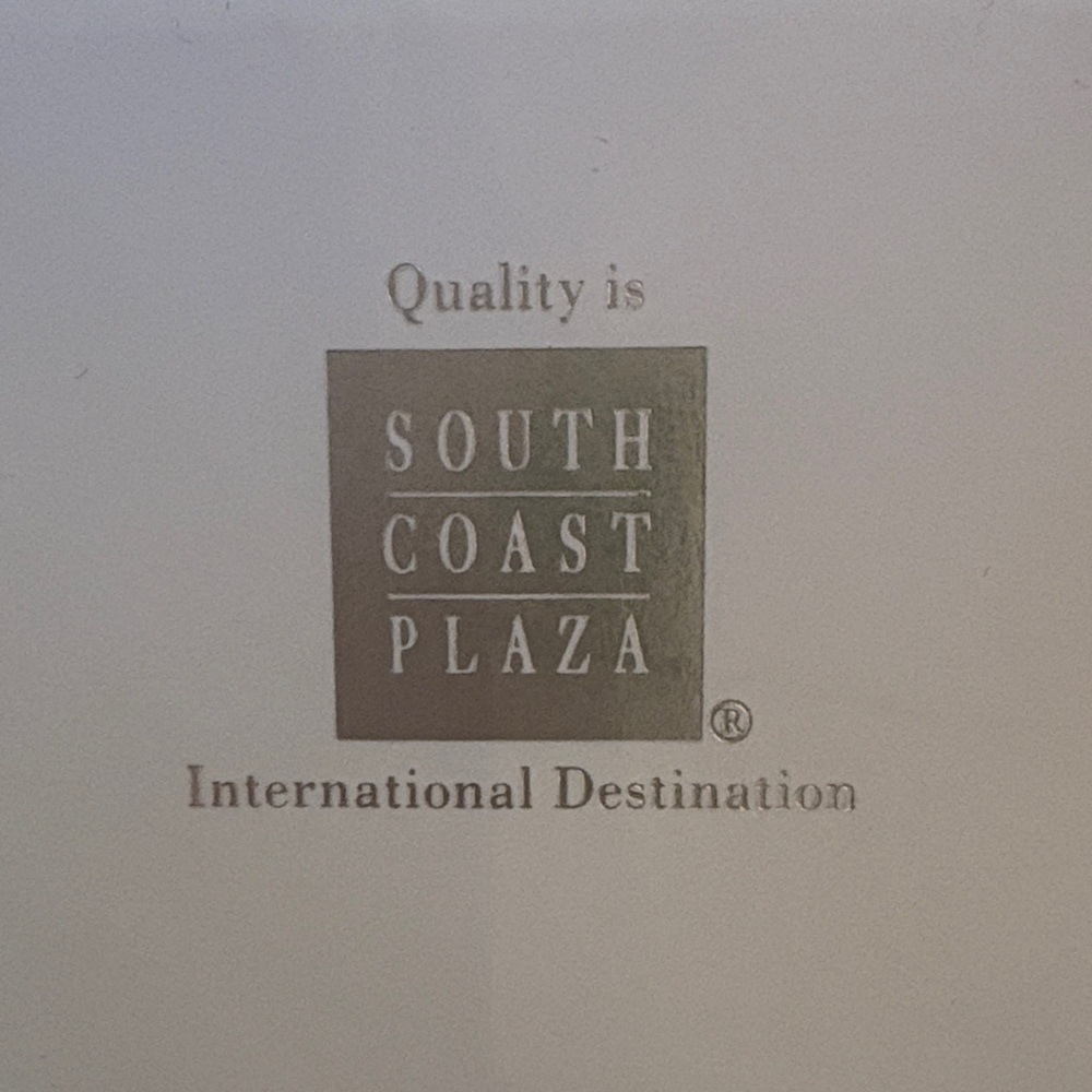South Coast Plaza Gift Bag